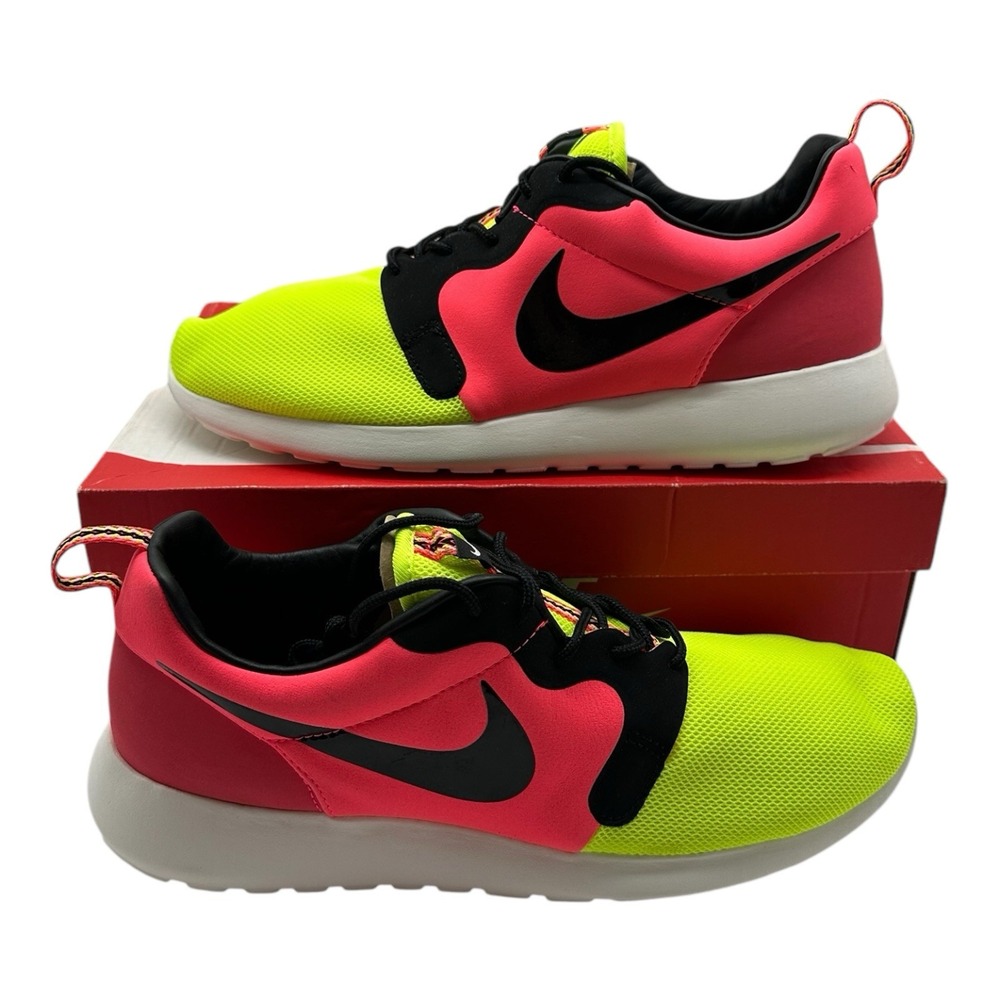 Nike Rosherun HYP Premium QS Shoes Mens 12 Volt/Hyper Punch Sneakers 669689-700